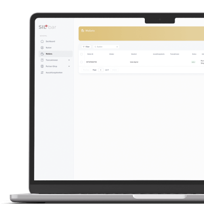 SILbar Dashboard Wallet ID