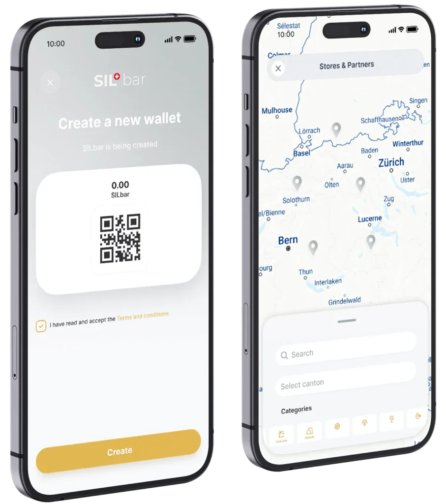 SILbar app on smartphones