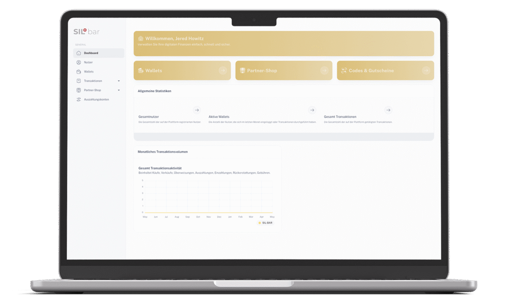 SILbar Dashboard on a MacBook